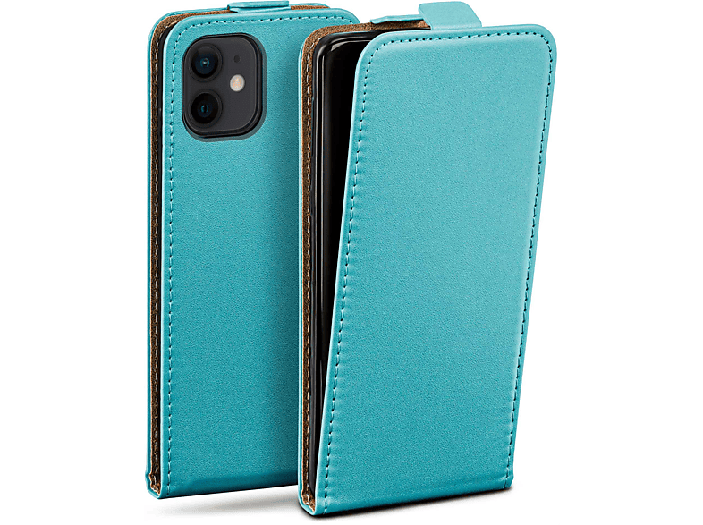 Aqua-Cyan Case, Apple, Cover, Flip iPhone Flip 12, MOEX