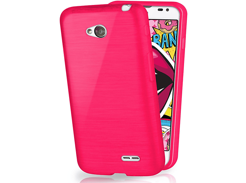 MOEX Brushed Case, Magenta-Pink Backcover, L70, LG