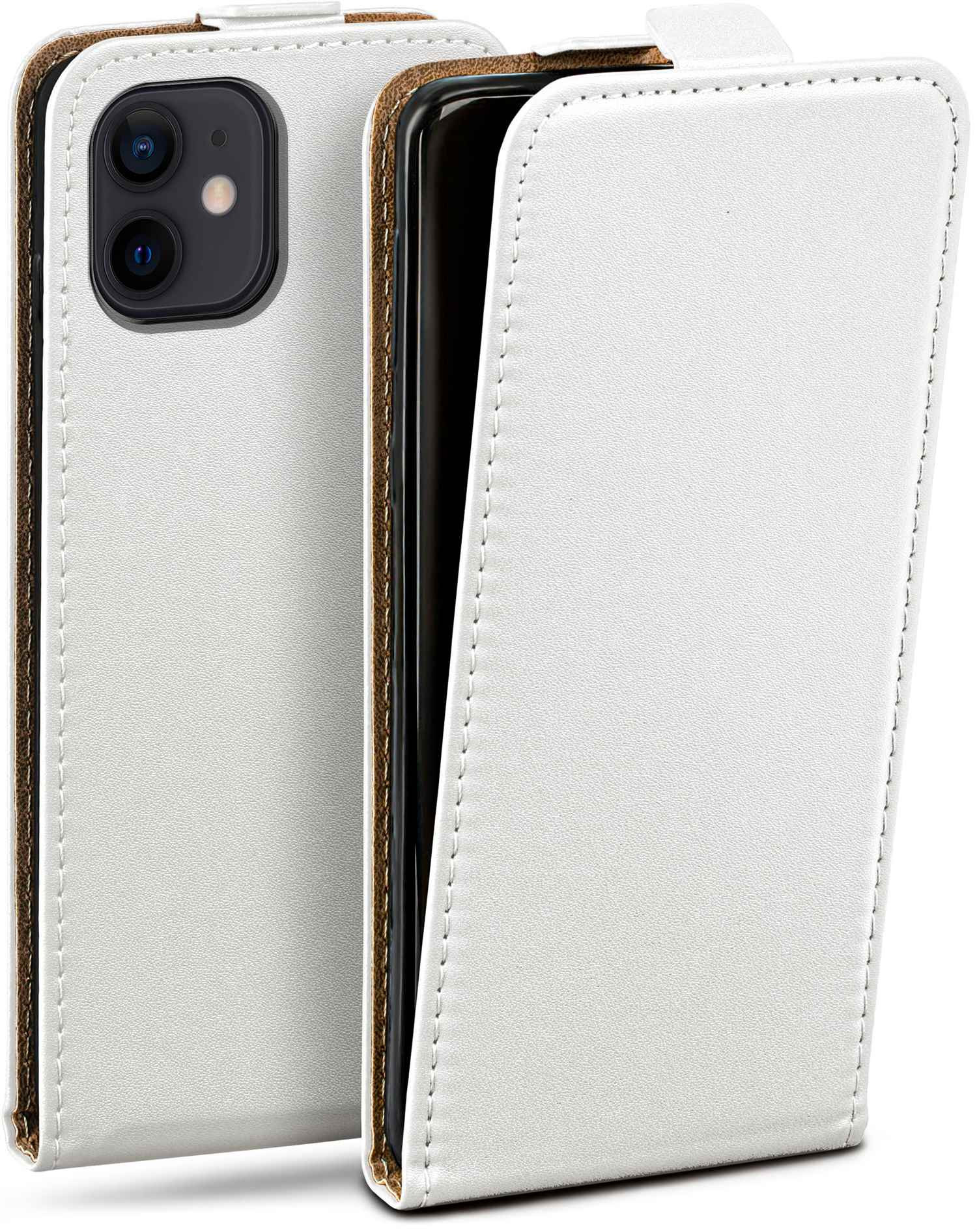 MOEX Flip Case, iPhone 12, Cover, Pearl-White Apple, Flip