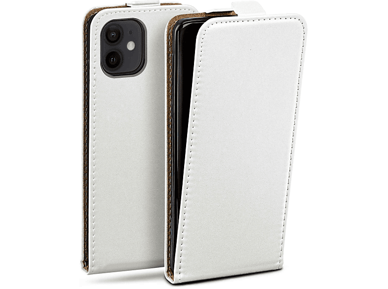 MOEX Flip Case, Flip Cover, Apple, iPhone 12, Pearl-White
