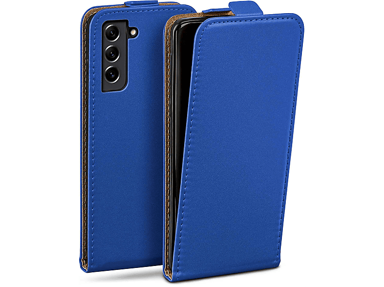 MOEX Flip Case, 5G, Samsung, S21 Galaxy Royal-Blue FE Cover, Flip