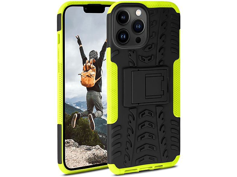 ONEFLOW Tank Case, Lime Max, Backcover, Pro Apple, 13 iPhone