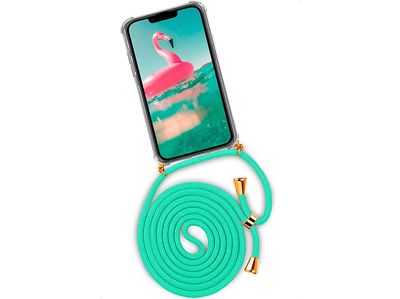 OneFlow Custodia A Tracolla Per IPhone 5/5s/SE Con Cinturino Staccabile - Morbida Silicone, Protezione 360°, Design Unicorno