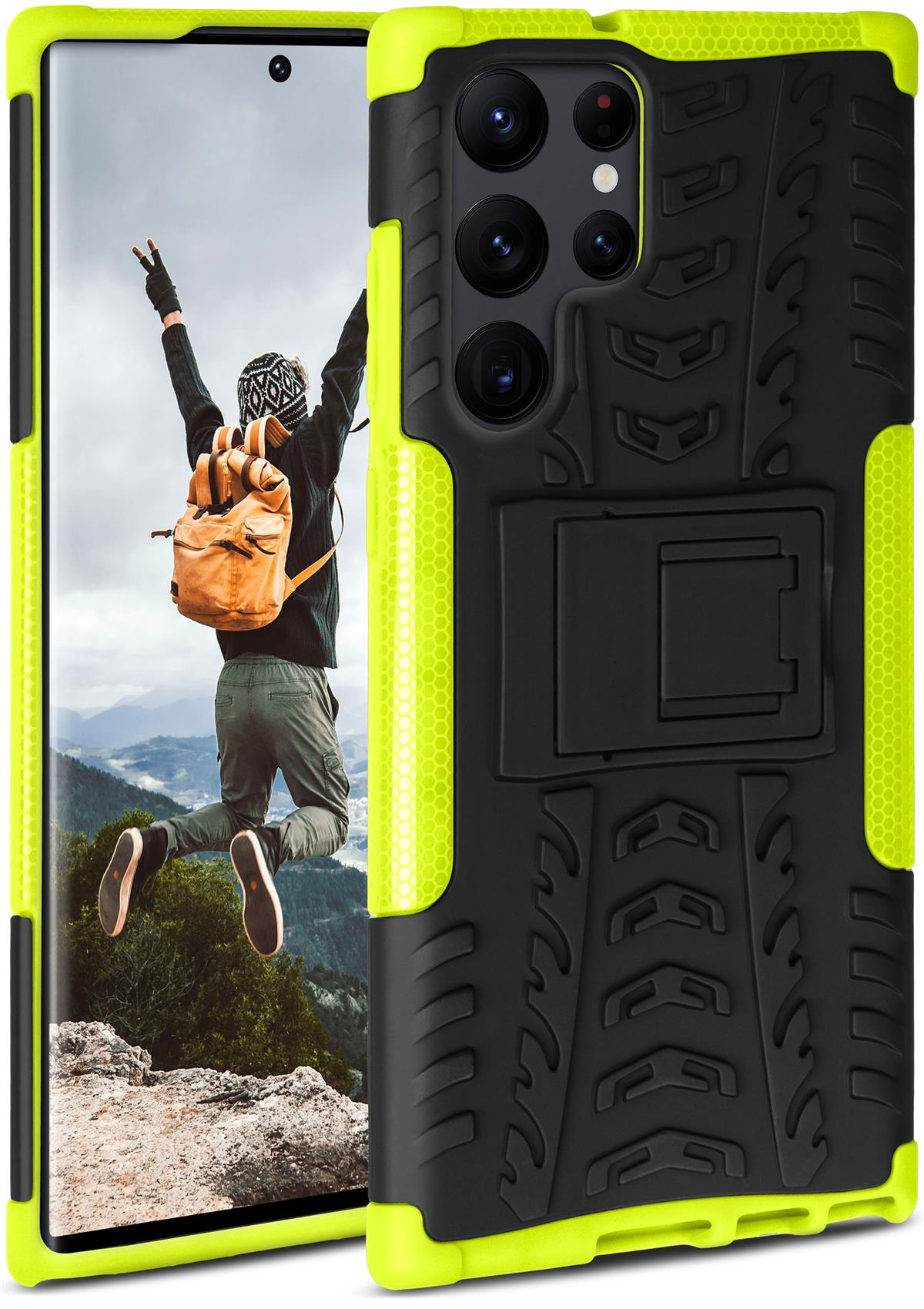 Samsung, ONEFLOW Lime Tank Galaxy Ultra, Case, S22 Backcover,
