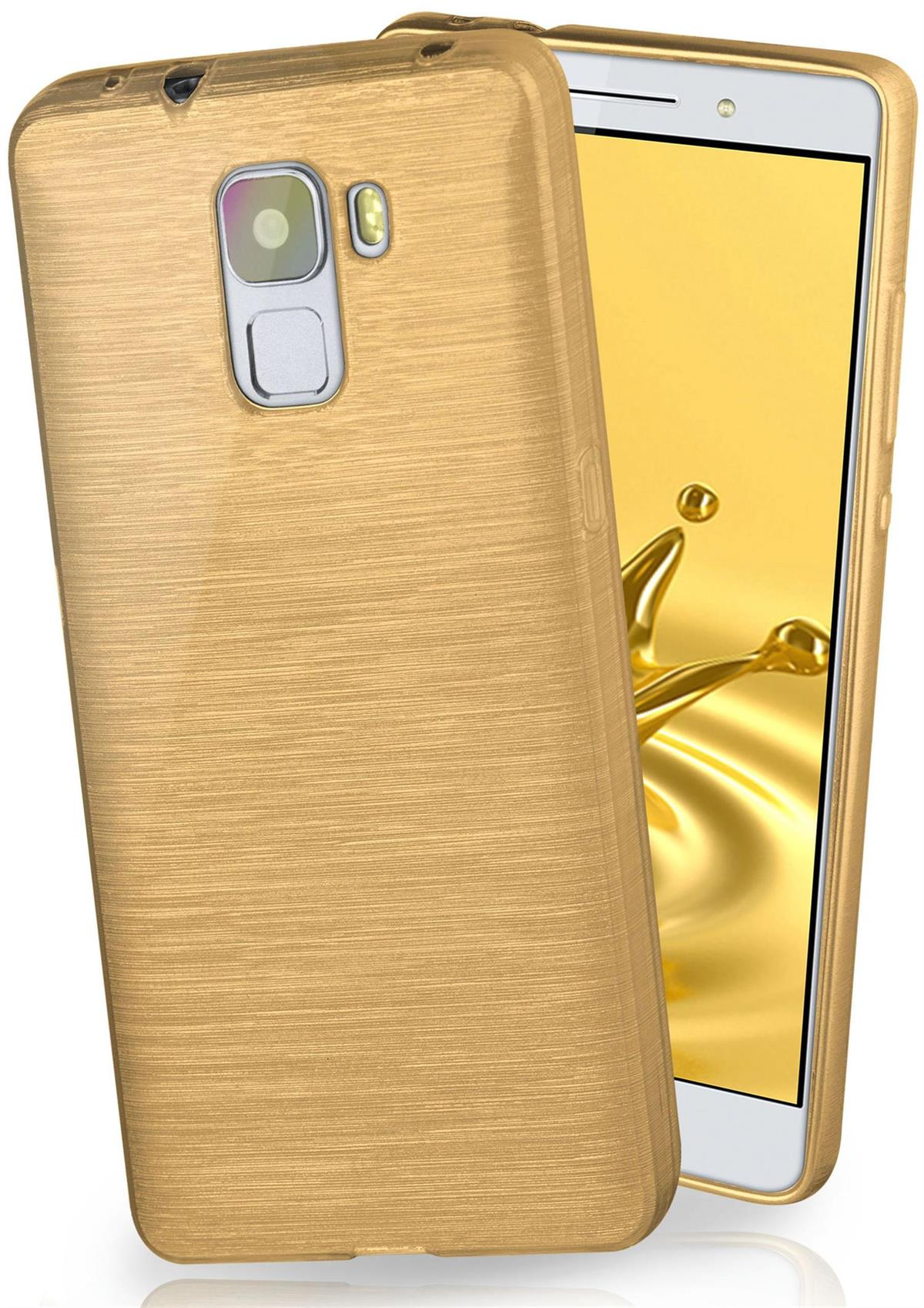 MOEX Brushed Case, Backcover, Ivory-Gold Huawei, 7, Honor