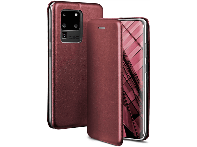 ONEFLOW Business Case, Flip Cover, Samsung, Galaxy S20 Ultra 5G, Burgund - Red