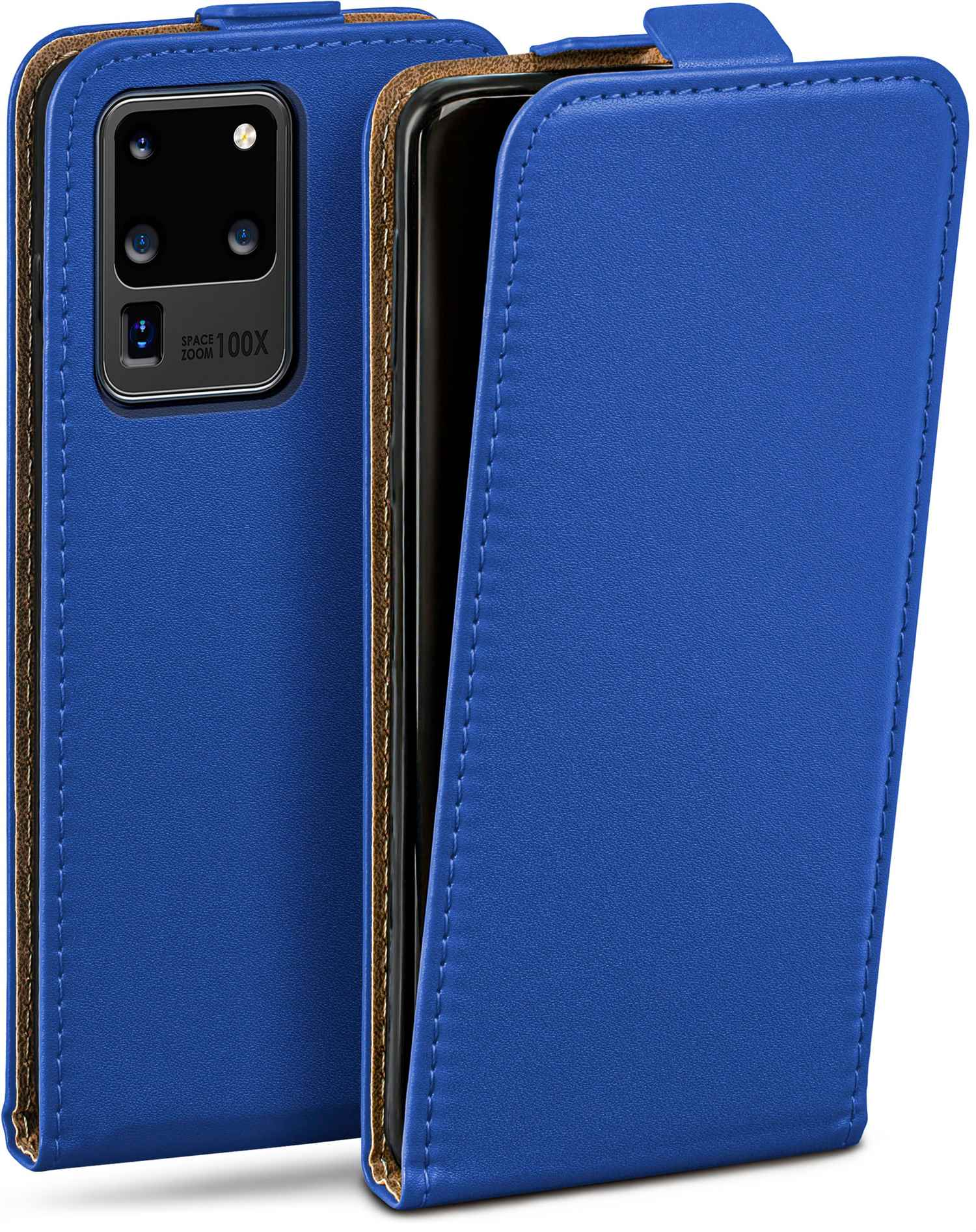 Samsung, Galaxy S20 Ultra 5G, Flip Flip Cover, MOEX Case, Royal-Blue