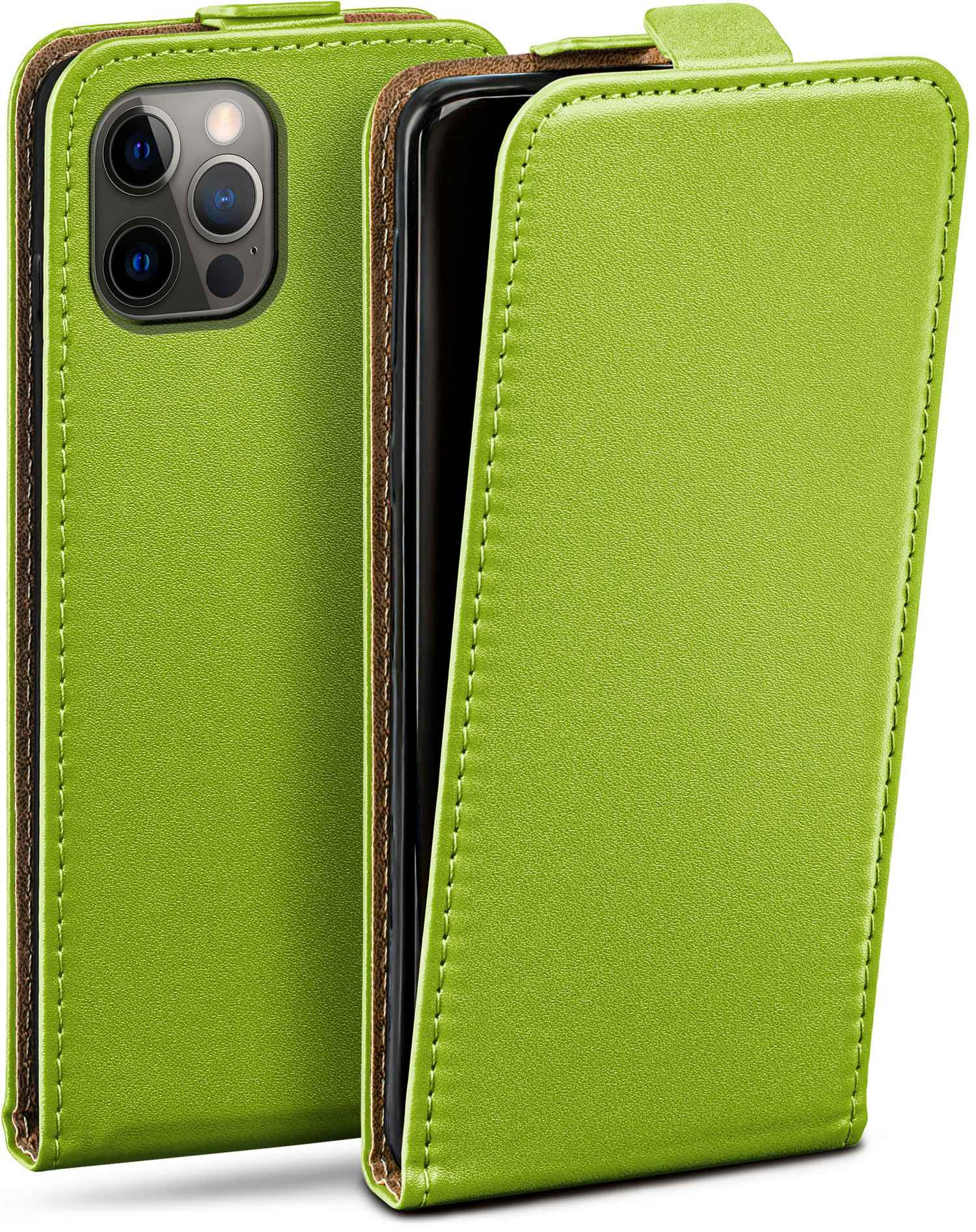 Lime-Green 12 Flip Pro, Apple, Flip Case, iPhone Cover, MOEX