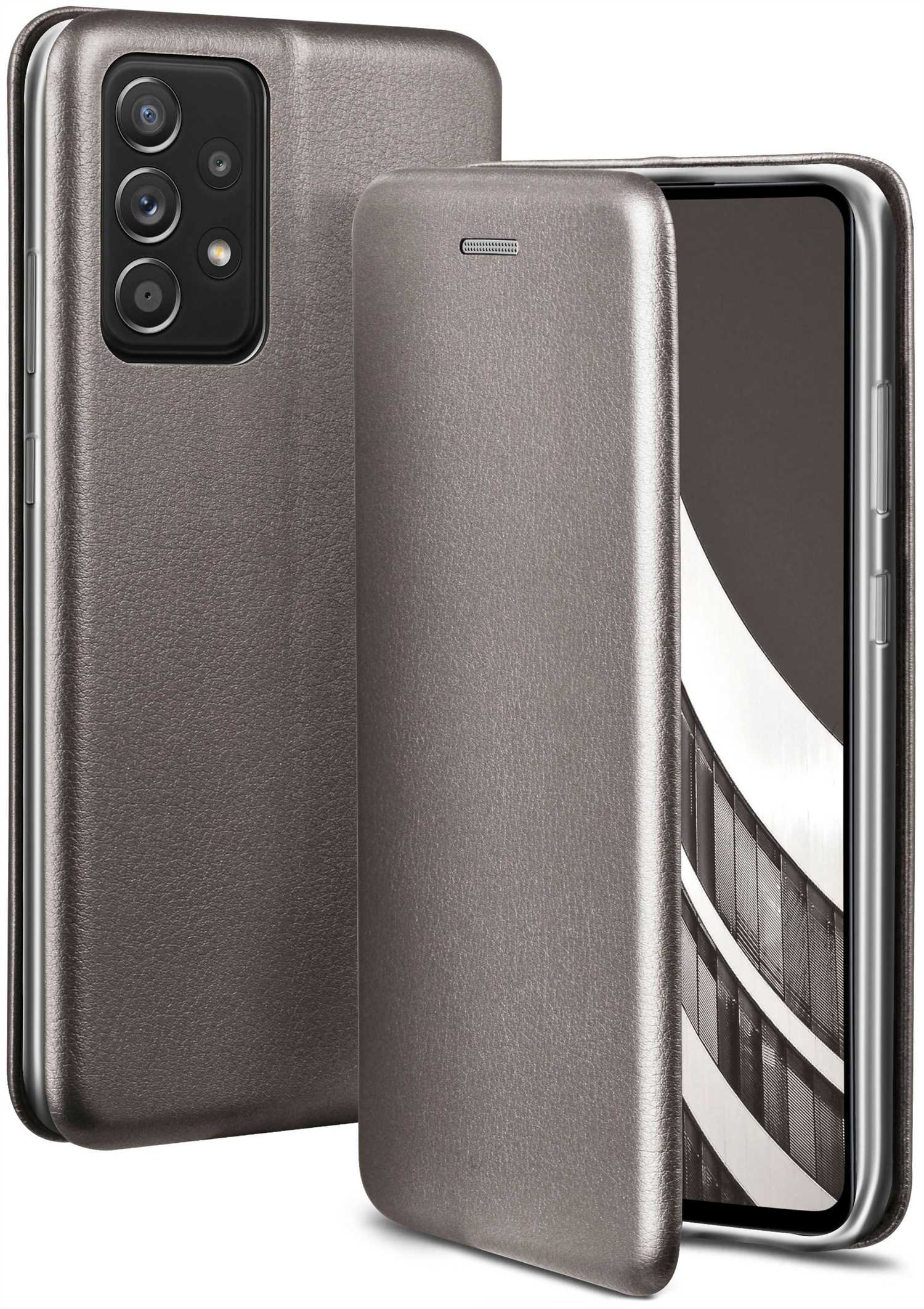 ONEFLOW Business Galaxy A52s - Case, Cover, 5G, Samsung, Flip Grey Skyscraper