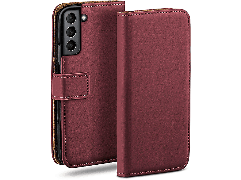 MOEX Book Case, Bookcover, Samsung, Galaxy S21 FE 5G, Maroon-Red