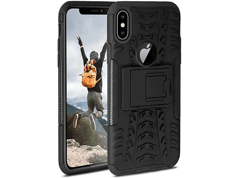 ONEFLOW Tank Case, Backcover, Apple, iPhone X, Obsidian