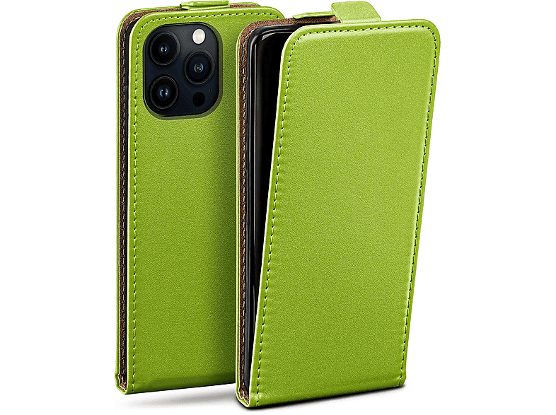 Cover, 13 MOEX Case, Lime-Green Max, Flip Apple, Pro Flip iPhone