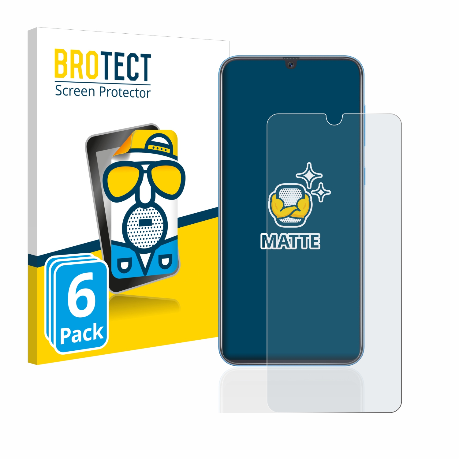 BROTECT Galaxy A40) Schutzfolie(für matte 6x Samsung