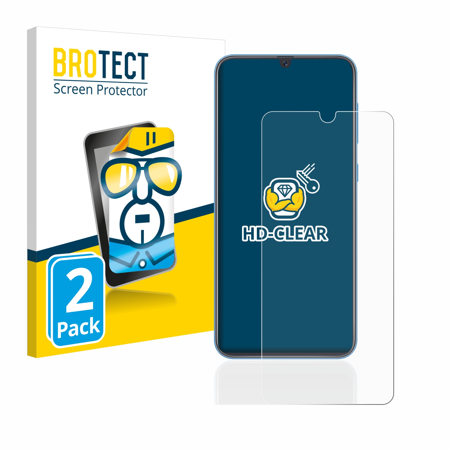 2x BROTECT Samsung Schutzfolie(für A40) klare Galaxy