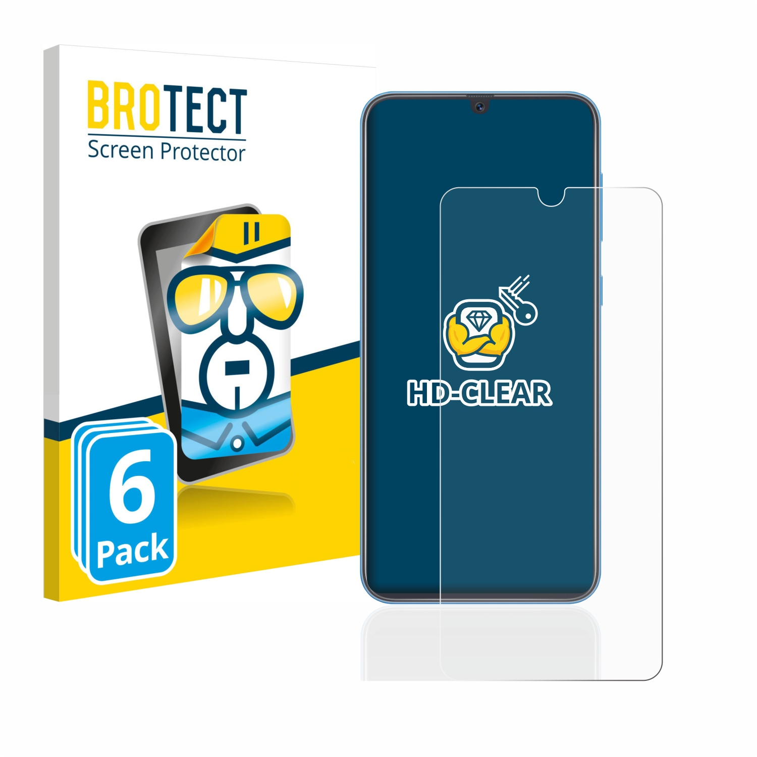 Schutzfolie(für Galaxy BROTECT Samsung A40) 6x klare