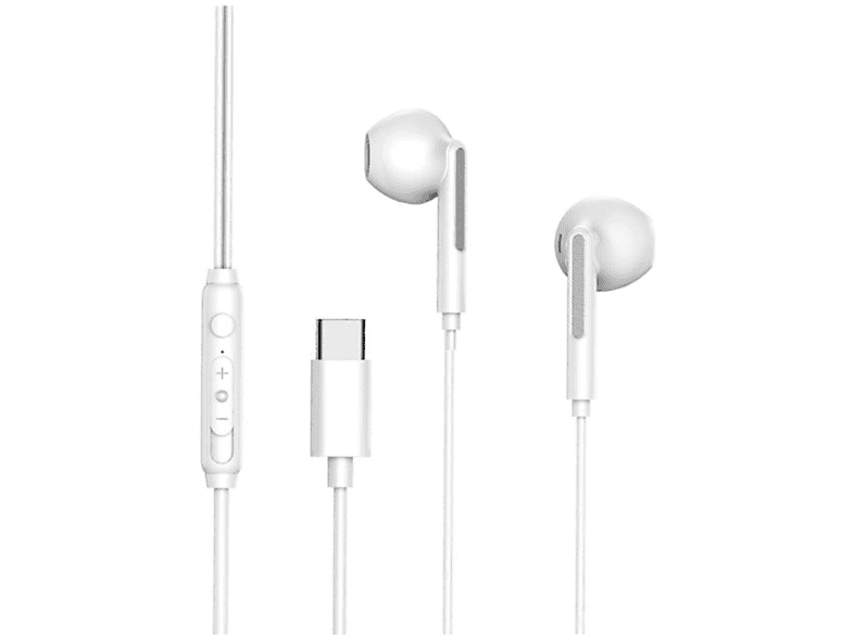 Headset Weiß InEar, COFI USB-C In-ear