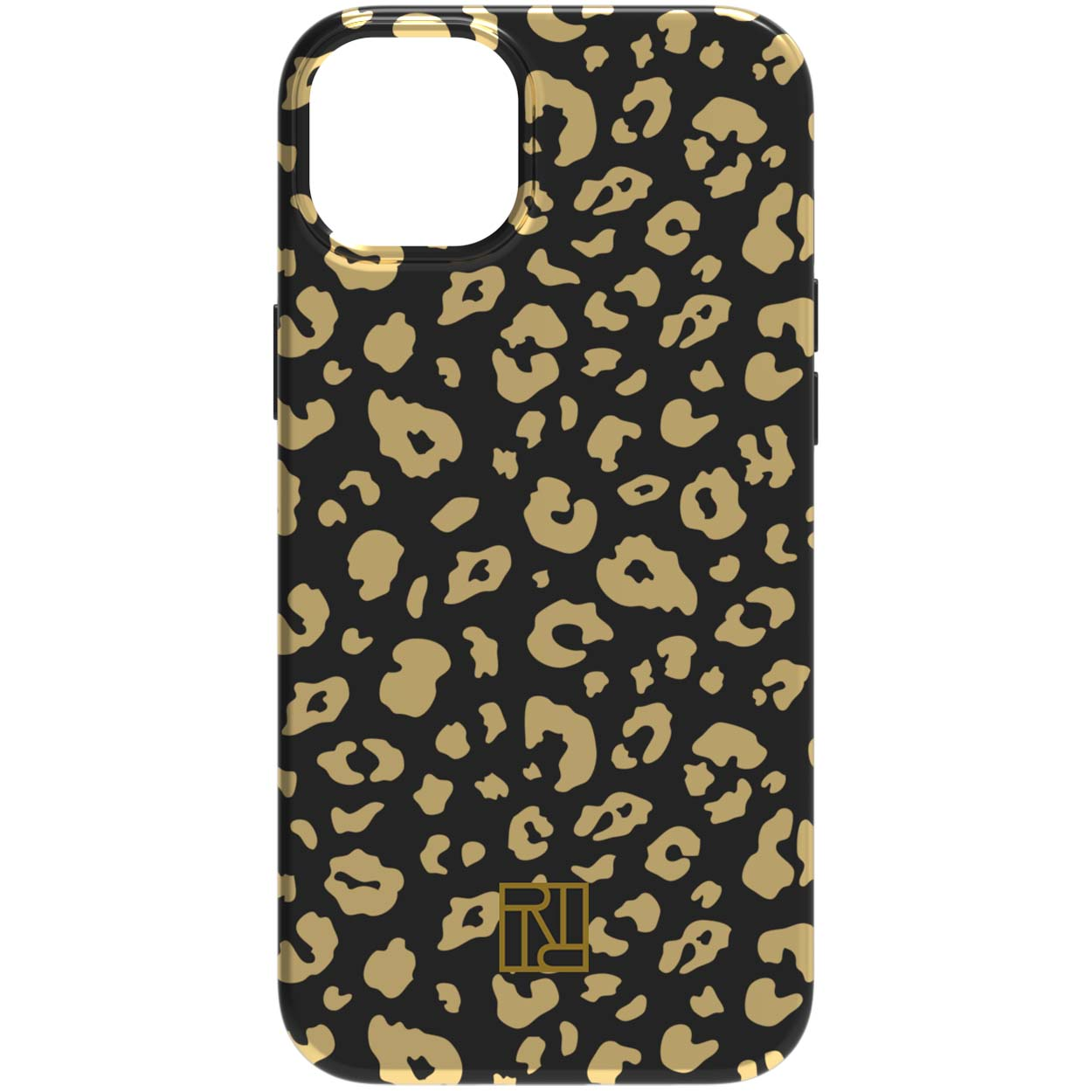 FINCH COLOURFUL & Leopard, RICHMOND Backcover, APPLE, IPHONE 14 PLUS, Gold