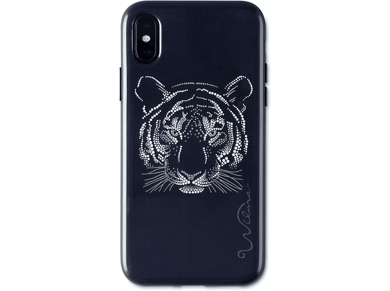 WILMA Midnight Shine Tigress, Backcover, APPLE, IPHONE X/XS, BLACK