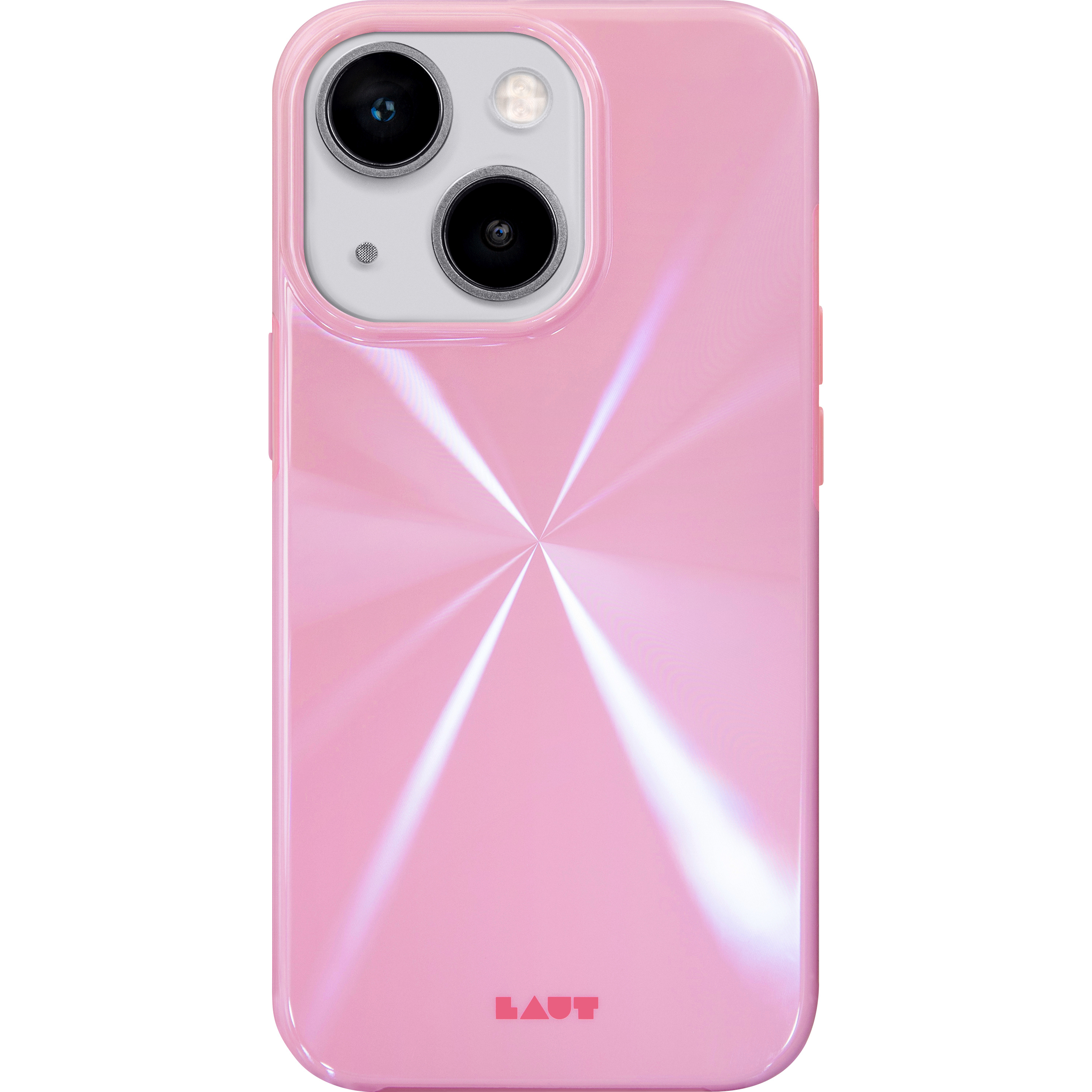 Huex Backcover, PINK APPLE, IPHONE PRO, LAUT 14 Reflect,