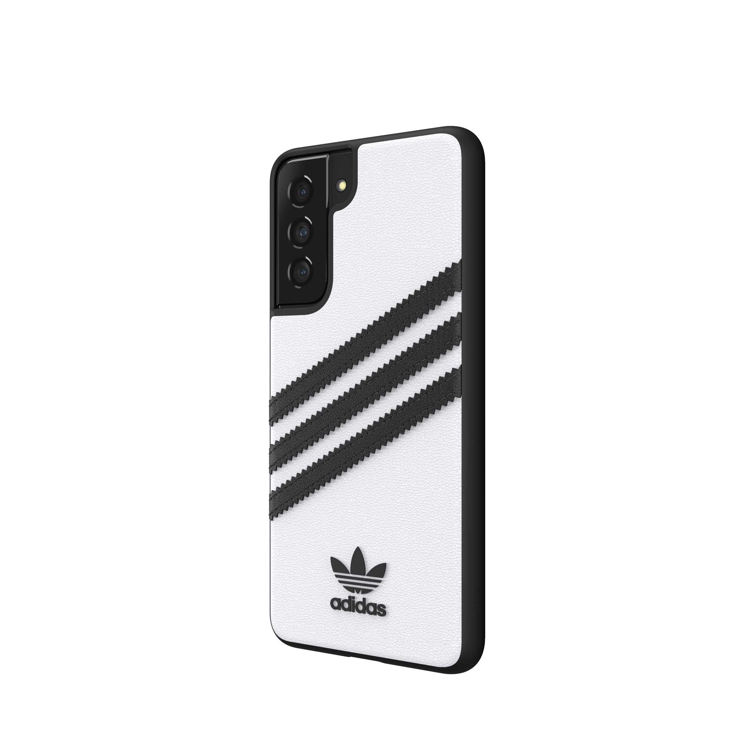 ADIDAS PU, S21, WHITE Backcover, Moulded SAMSUNG, GALAXY Case