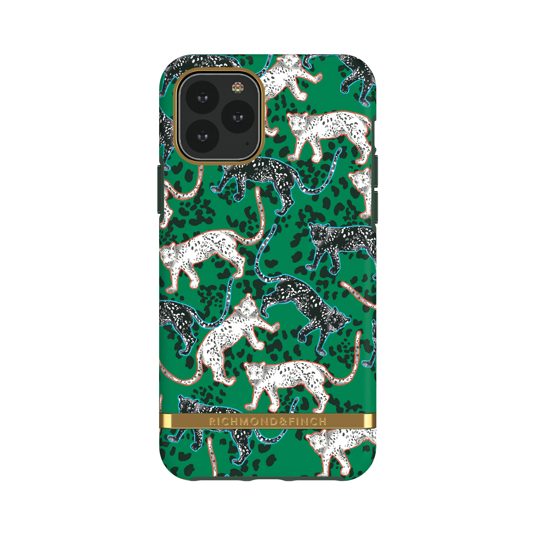 RICHMOND & FINCH Green iPhone PRO MAX, Pro 11 Max, GREEN IPHONE 11 APPLE, Leopard Backcover