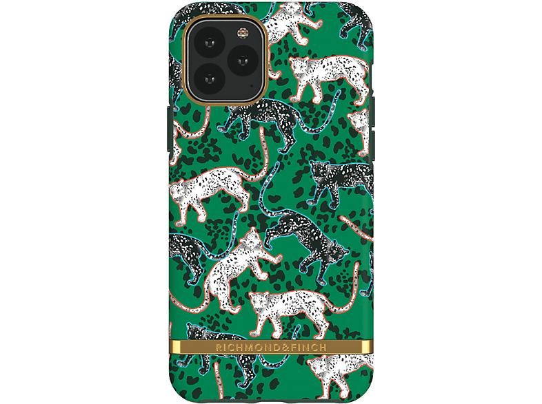 RICHMOND & 11 MAX, Green PRO APPLE, Pro iPhone 11 Max, IPHONE Backcover, GREEN Leopard FINCH