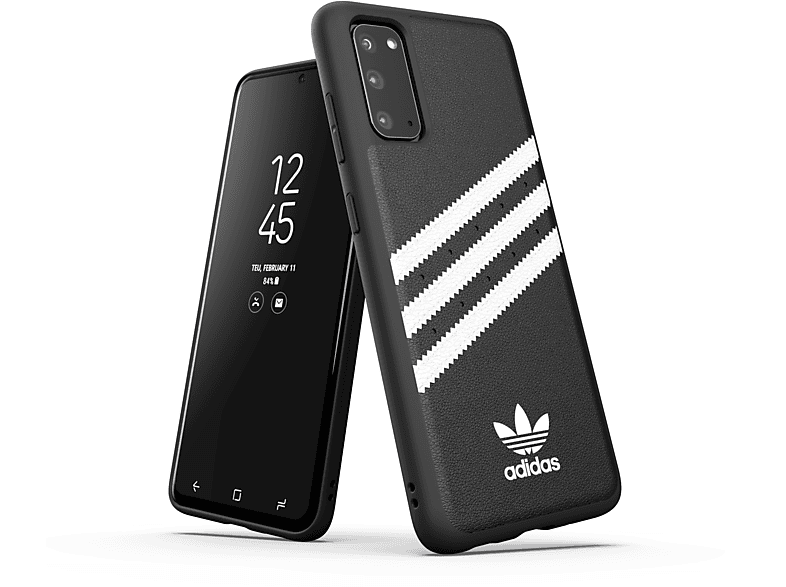 S20, case Moulded PU, Backcover, GALAXY BLACK ADIDAS SAMSUNG,