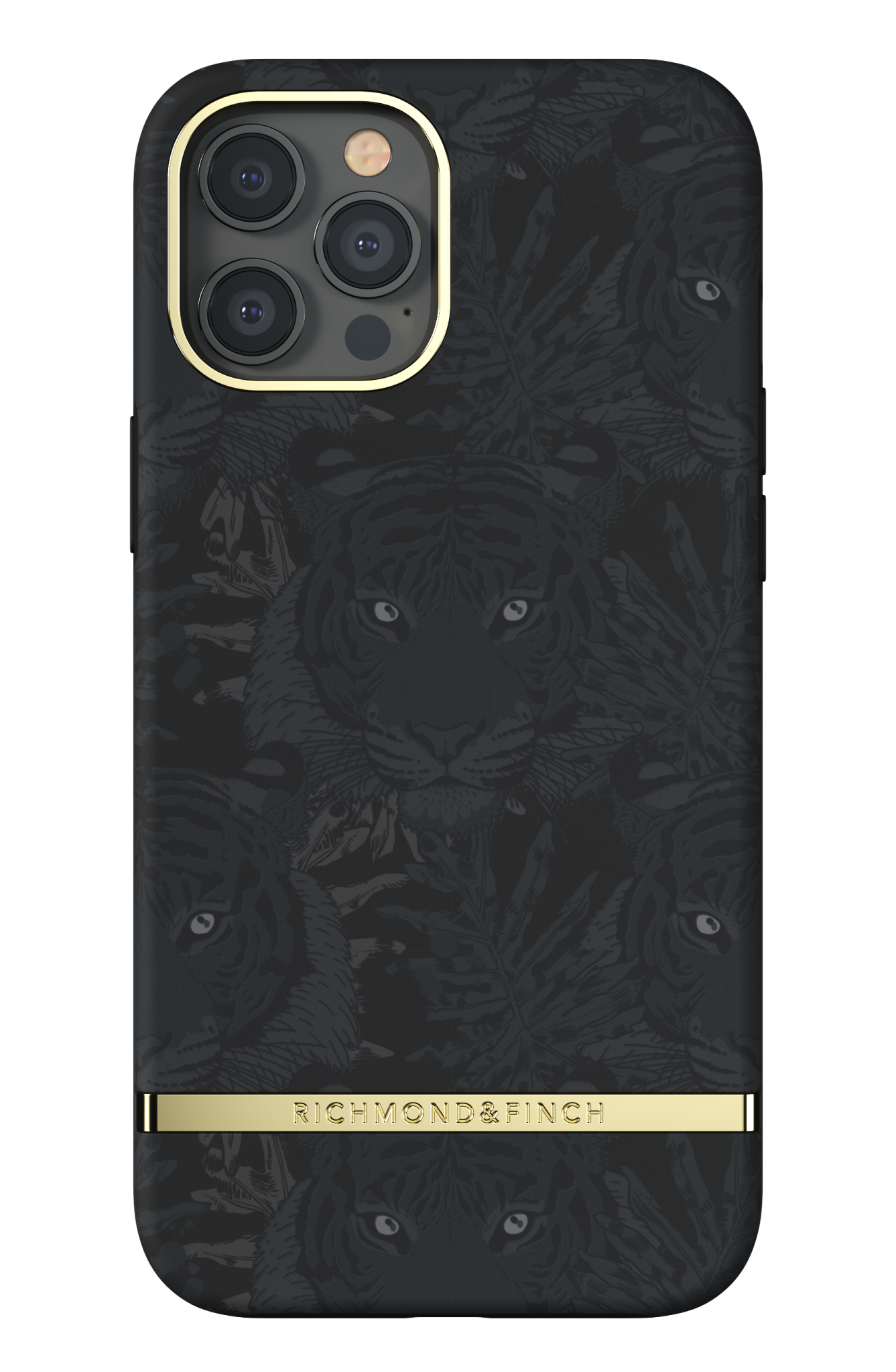 12 BLACK Backcover, MAX, 12 PRO & APPLE, Tiger Pro Max, Black RICHMOND iPhone FINCH IPHONE