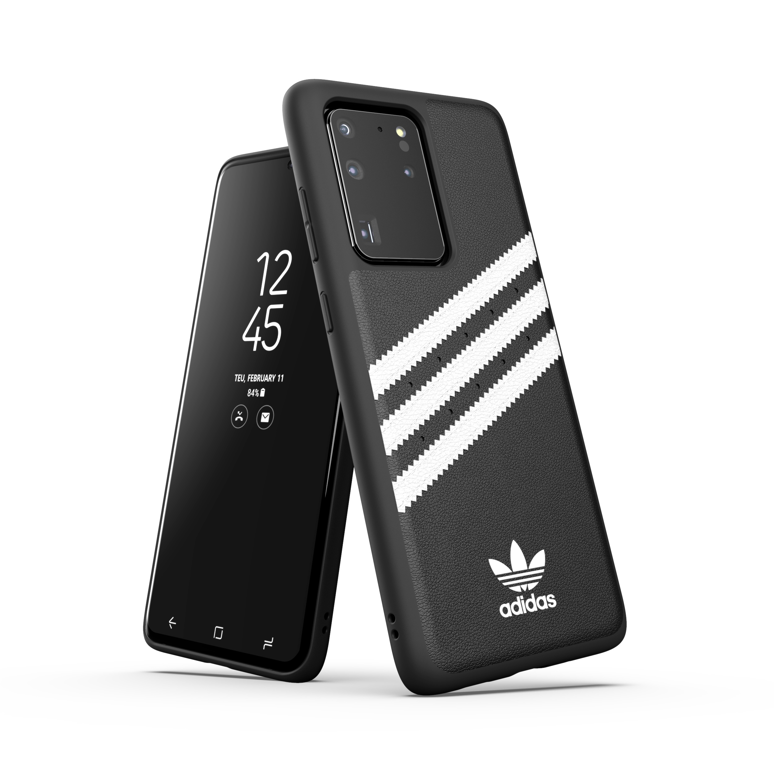 ADIDAS BLACK PU, case GALAXY Moulded Backcover, SAMSUNG, ULTRA, S20
