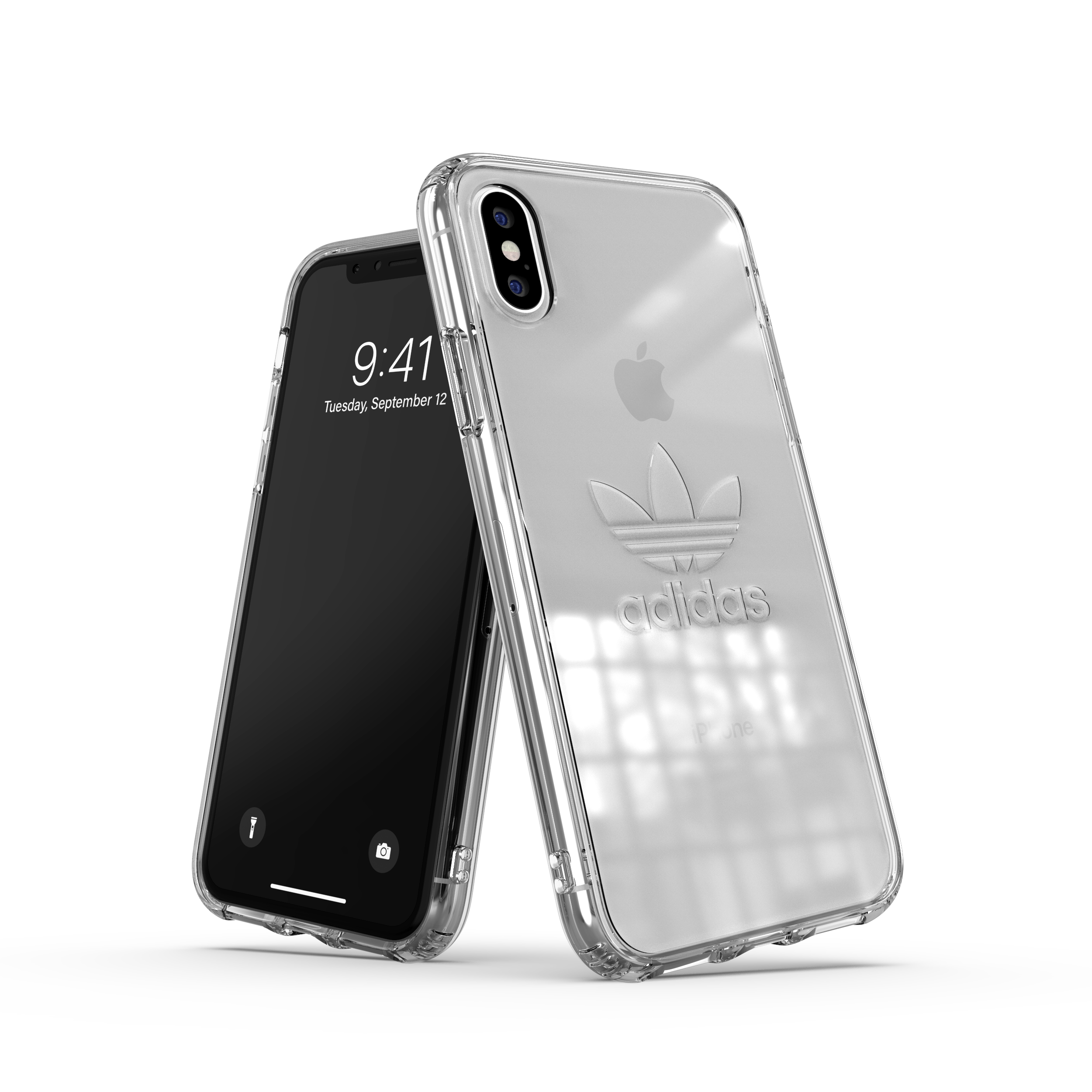 clear IPHONE X/XS, CLEAR ADIDAS Backcover, APPLE, case, Rugged