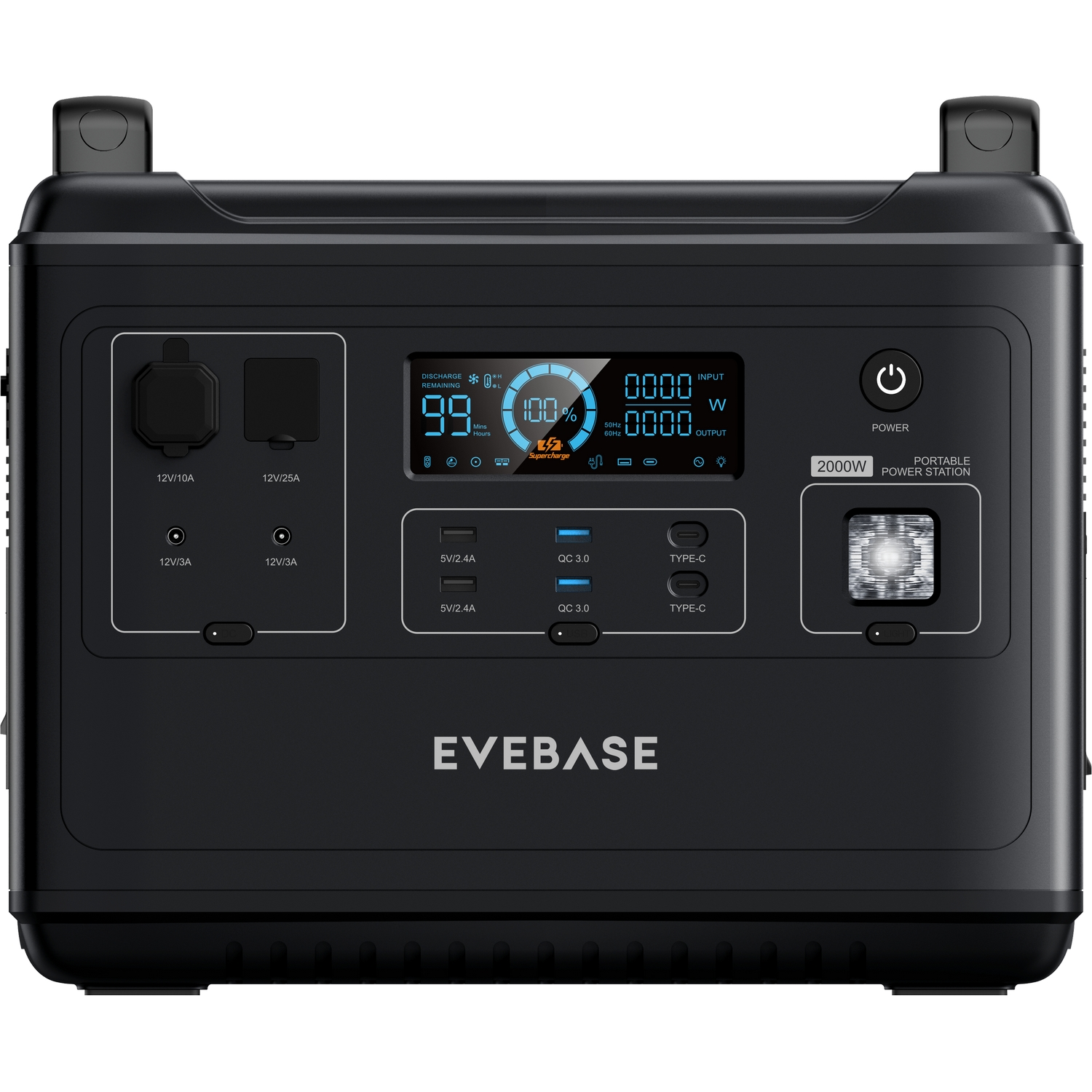 2000 Station Portable Stromzeuger EVEBASE Power Move