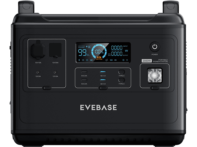 EVEBASE Move 2000 Portable Power Station Stromzeuger
