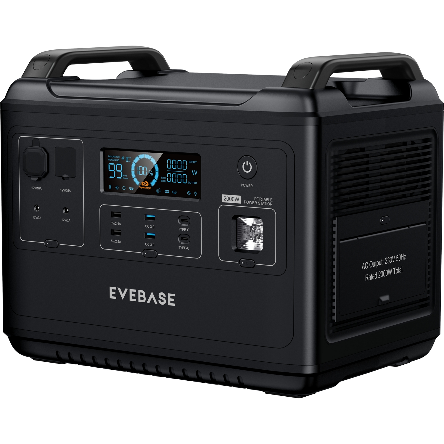 Power Stromzeuger 2000 Station Portable EVEBASE Move