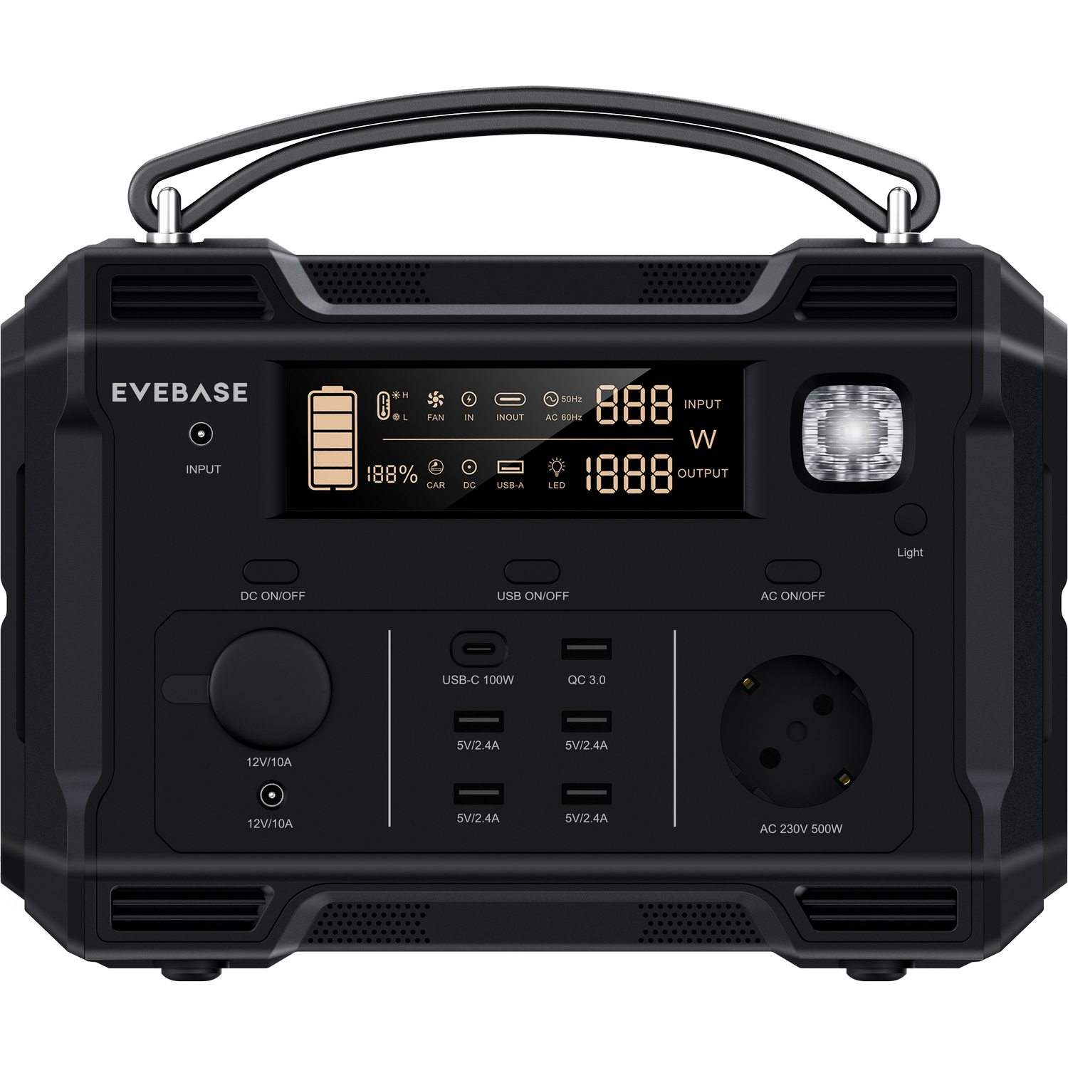 Station EVEBASE Stromzeuger Move Power 500 Portable