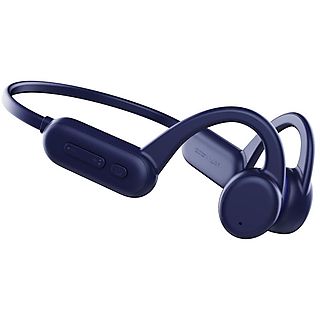 Auriculares deportivos - LEOTEC LEBONE01B, Supraaurales, Bluetooth, Azul