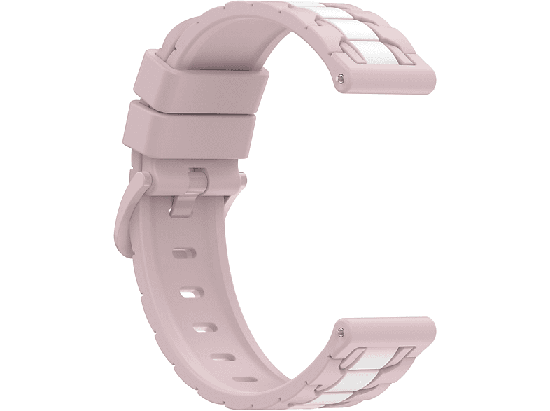 INF Silikonarmband Zweifarbiges Armband, Ersatzarmband, Samsung, Galaxy Watch 5 / Watch 5 Pro, Rosa