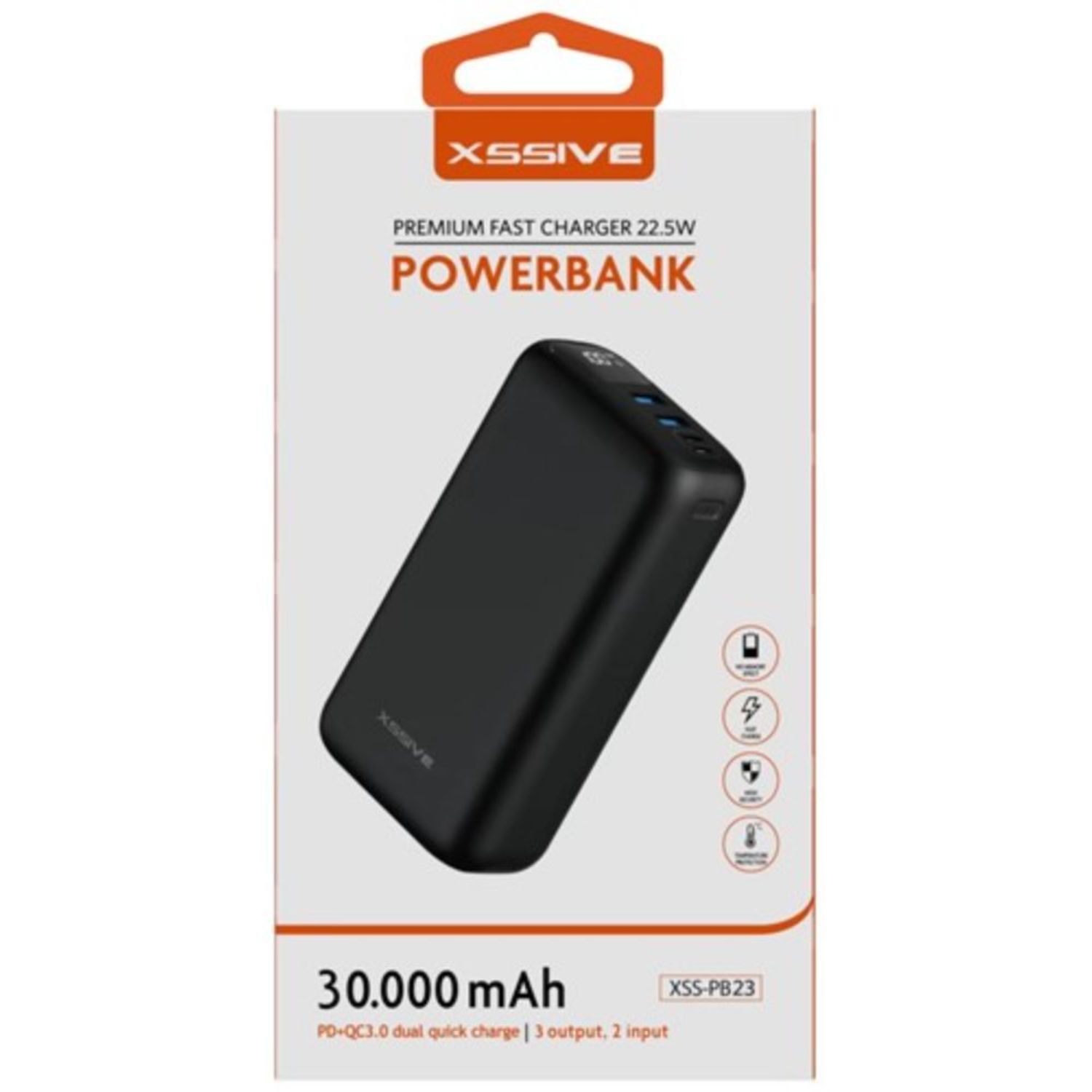 mAh Schwarz Powerbank 25000 PB23 COFI