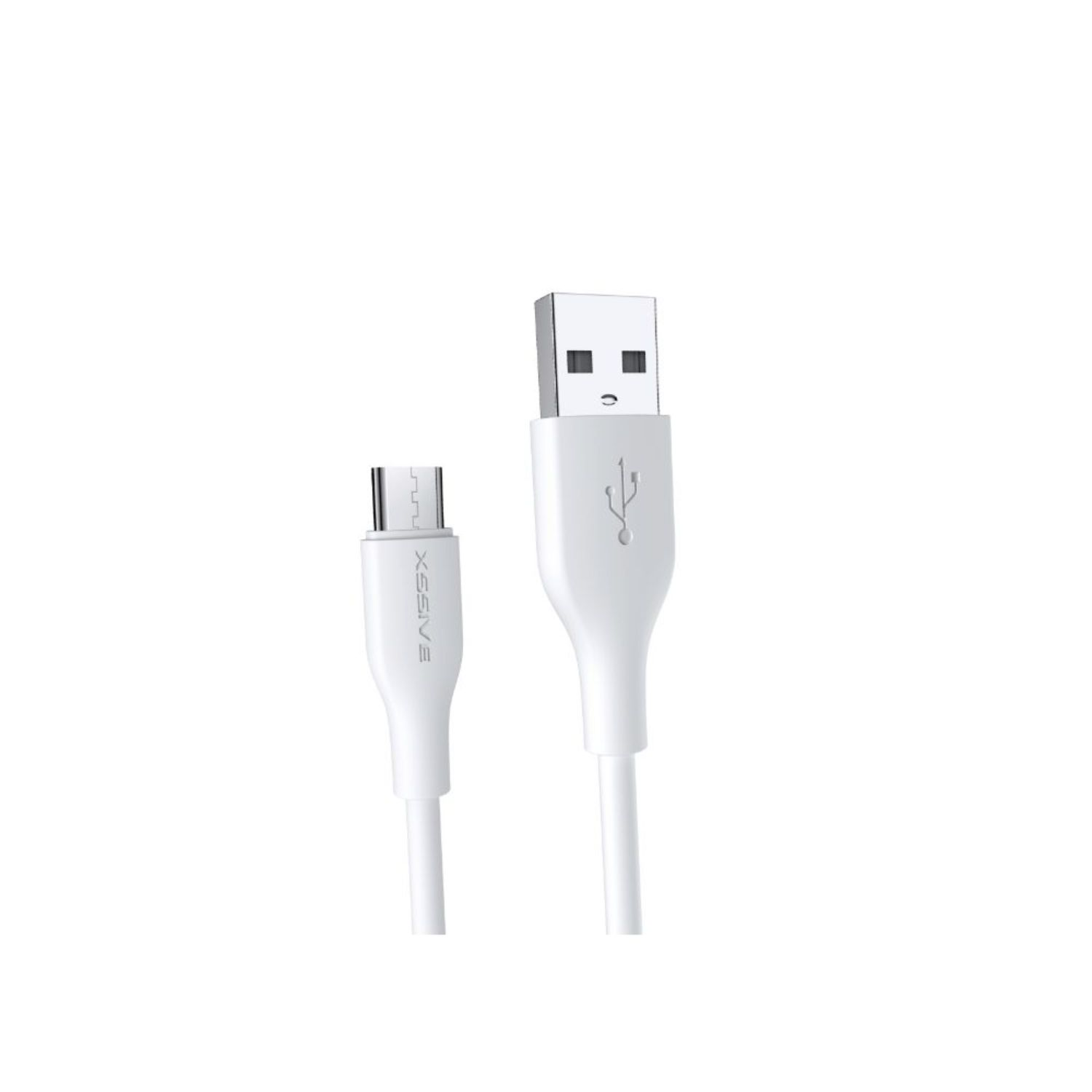COFI 2.4A USB Ladekabel, Weiß zu Micro-USB