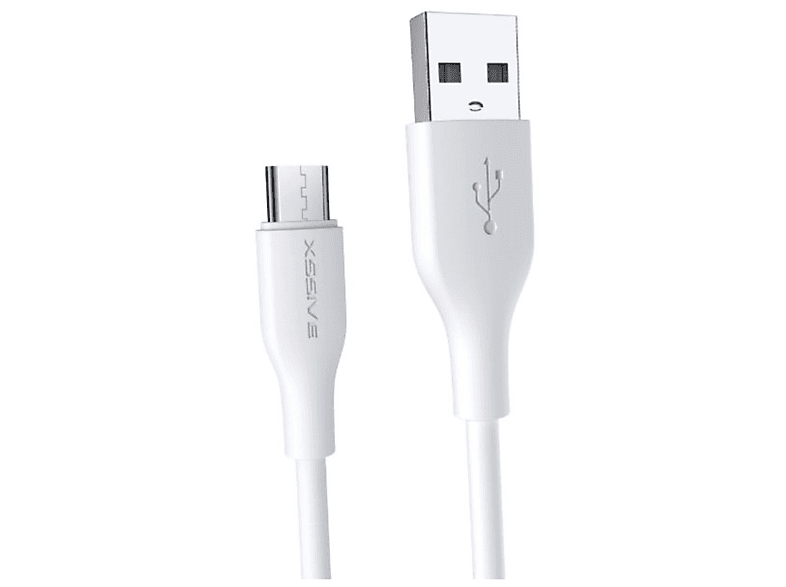 COFI 2.4A USB zu Ladekabel, Micro-USB, Weiß