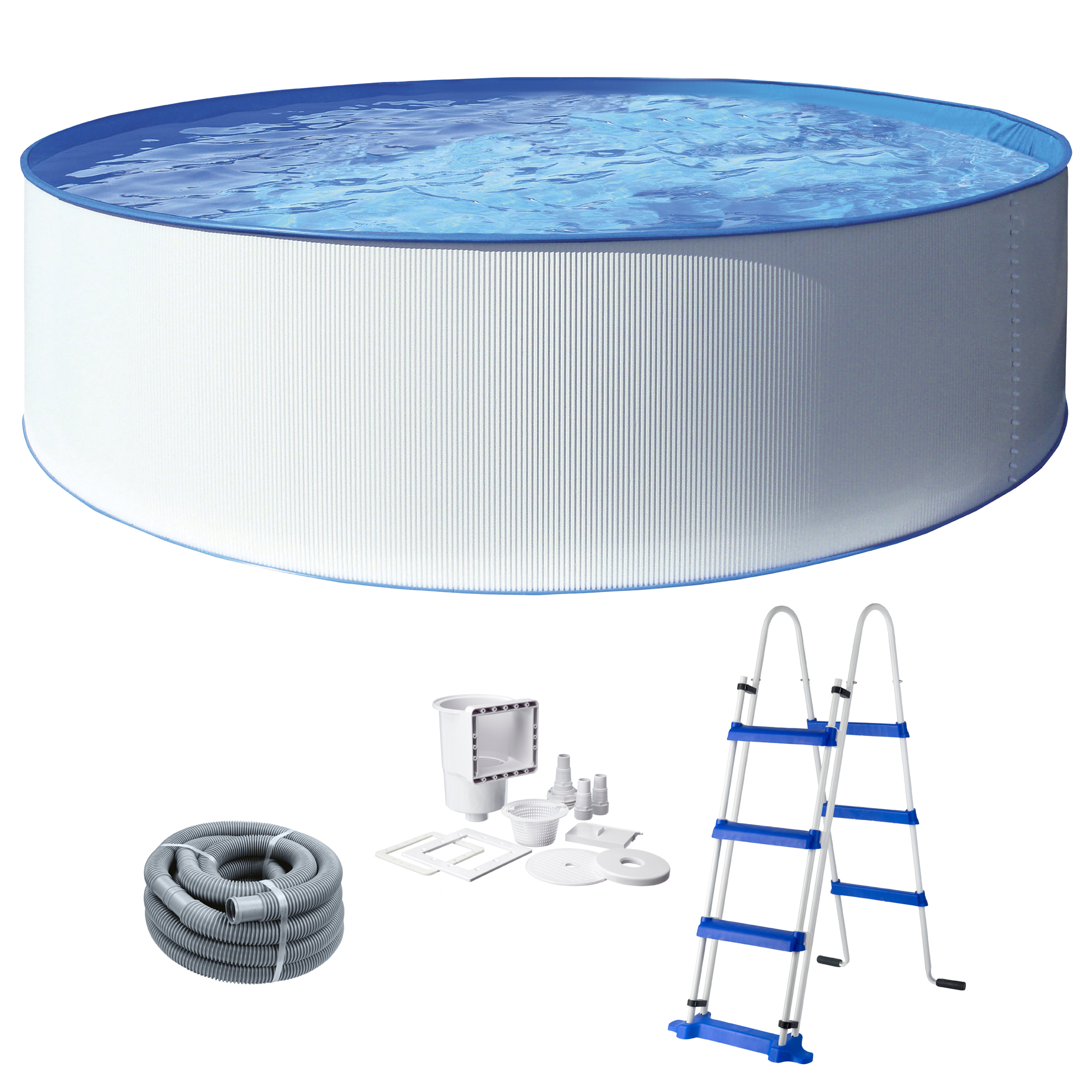 Pool Pool, Kreta Weiss XL cm, SWIM White 120 Round FUN Ø360 x &