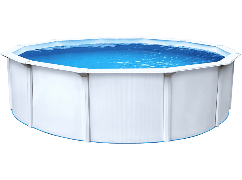 SWIM & FUN Classic Pool Round Ø360 x 120 cm, White Pool, Weiss