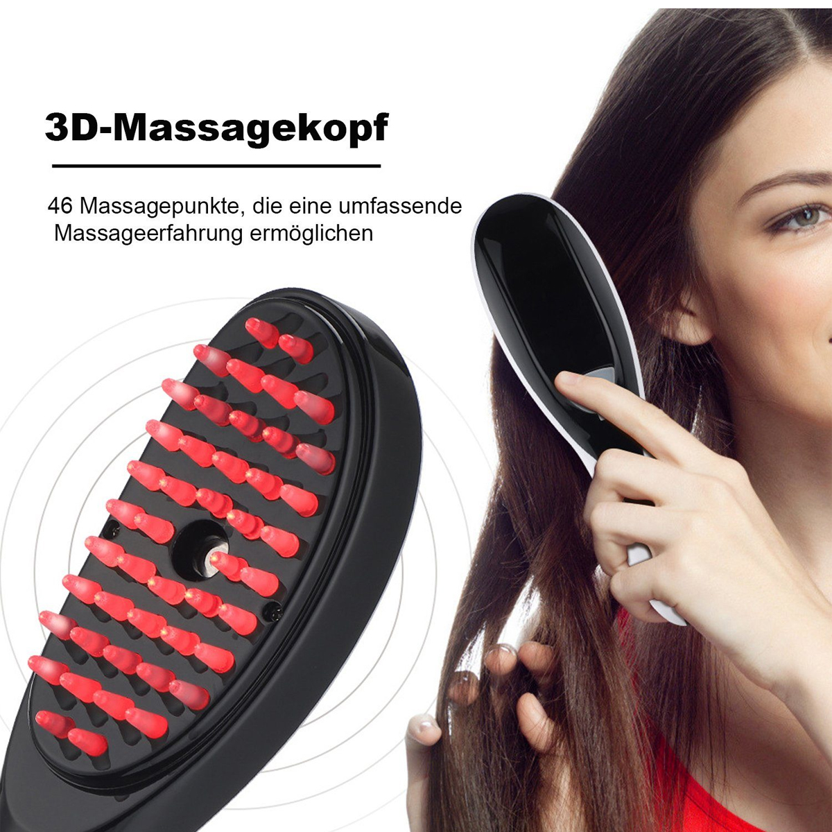 Haarbürste, SCHEIFFY Massagegerät ohne Anti Haarausfall Massagegerät Ziepen, Haarbürste