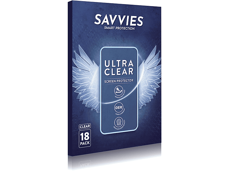 SAVVIES 18x klare Schutzfolie(für Vivo Y90)