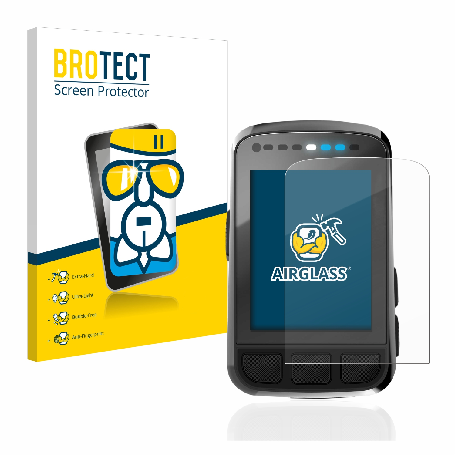 BROTECT Airglass klare Schutzfolie(für V2 Elemnt Bolt GPS) Wahoo