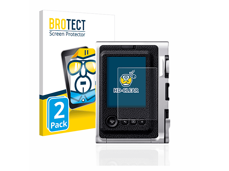 BROTECT 2x klare Schutzfolie(für Mini Instax Fujifilm Evo)