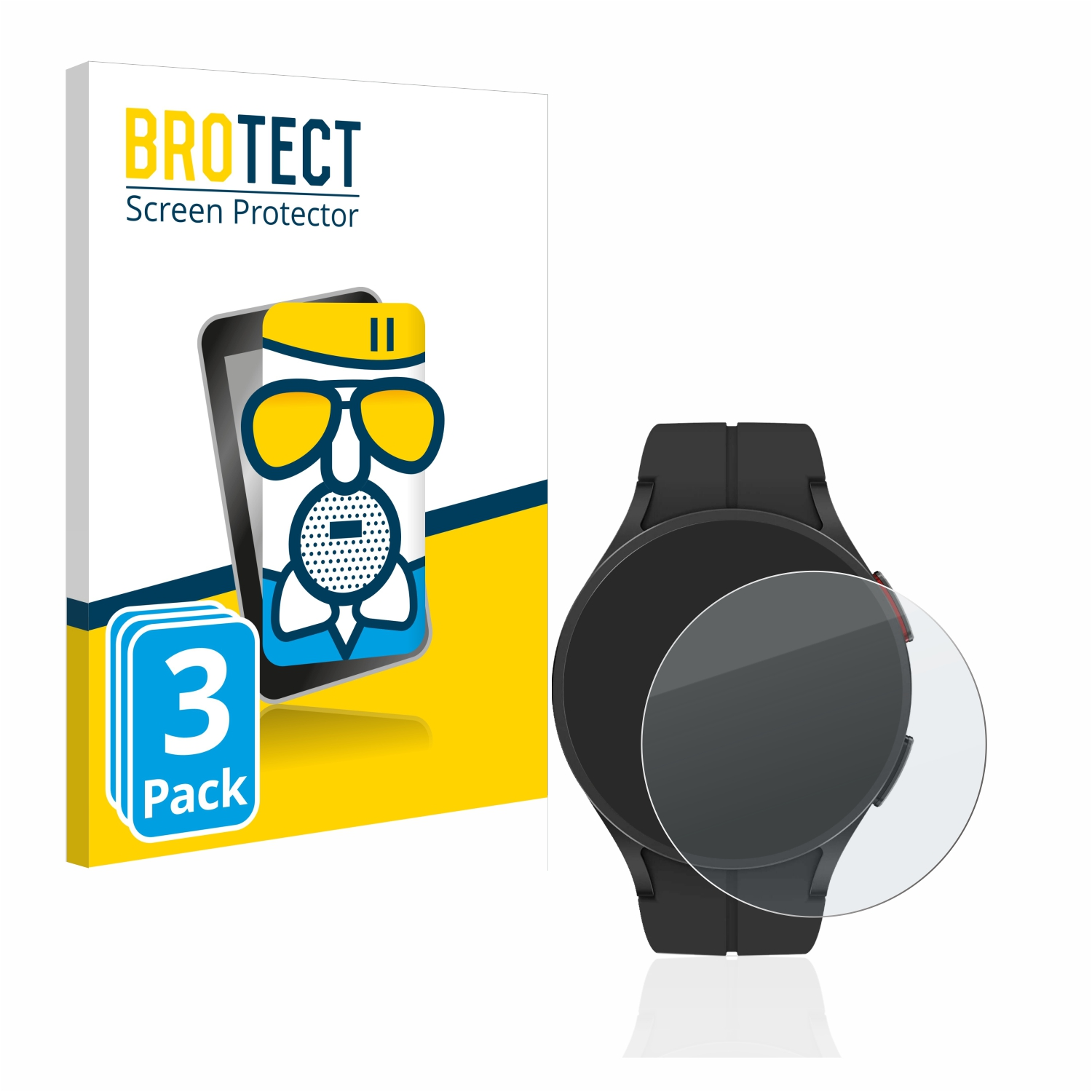 BROTECT 3x Airglass matte Galaxy Schutzfolie(für Samsung Watch Pro) 5