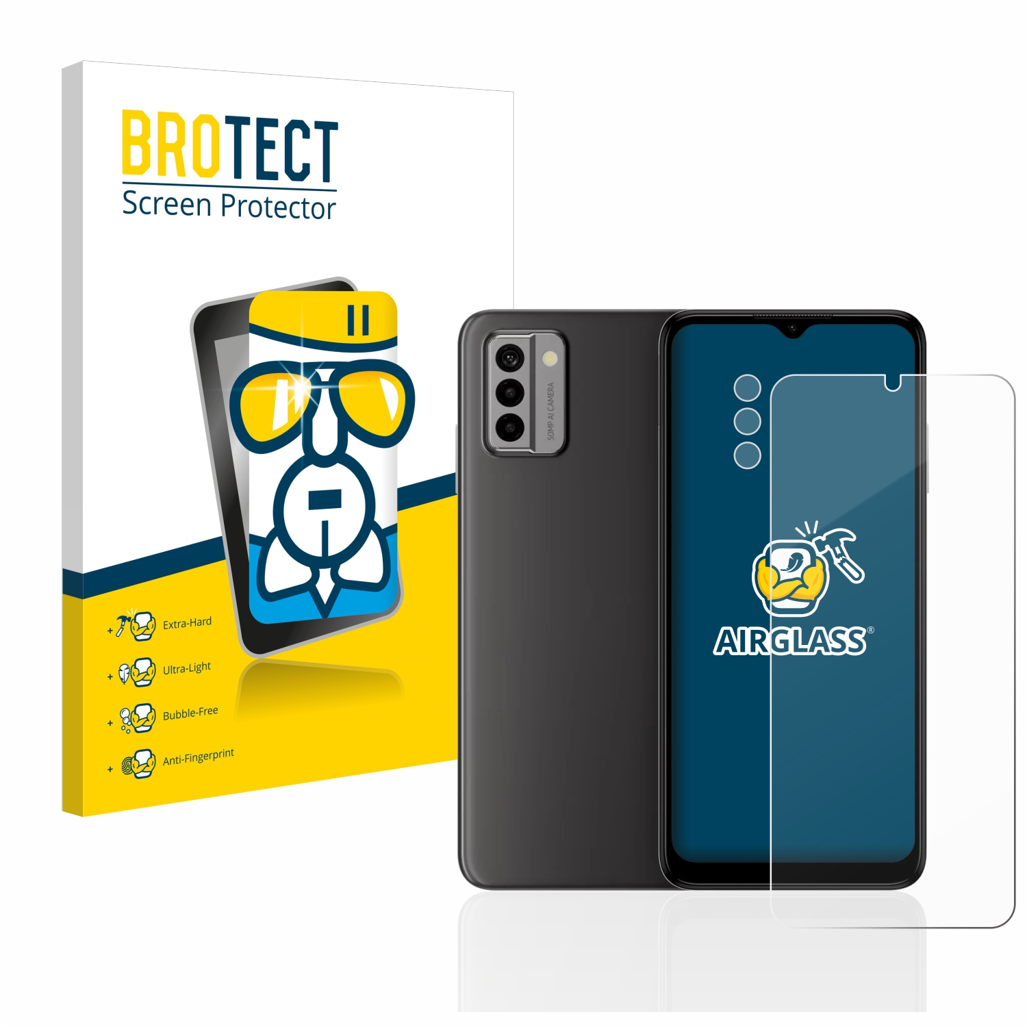BROTECT Airglass klare Nokia Schutzfolie(für G22)