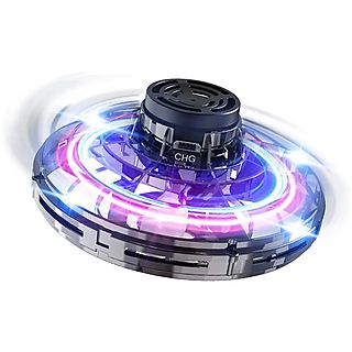 KINSI Fliegender Kreisel,Fidget Spinner, UFO Flying Ball Fliegendes Spielzeug Drohne Figur schwarz