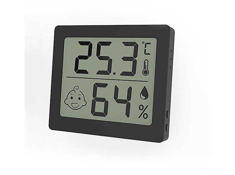 BABY JA Raumthermometer, Digitalthermometer, LCD Großer Bildschirm Hygrothermometer