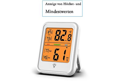 BABY JA Raumthermometer Digitales Thermometer,Hygrometer Innen